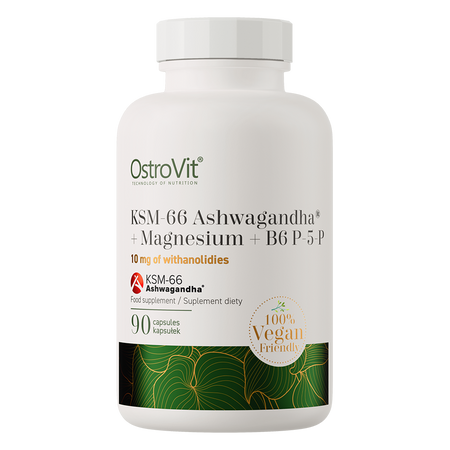 KSM-66 Ashwagandha® + Magnesium + B6 P-5-P VEGE 90 capsules